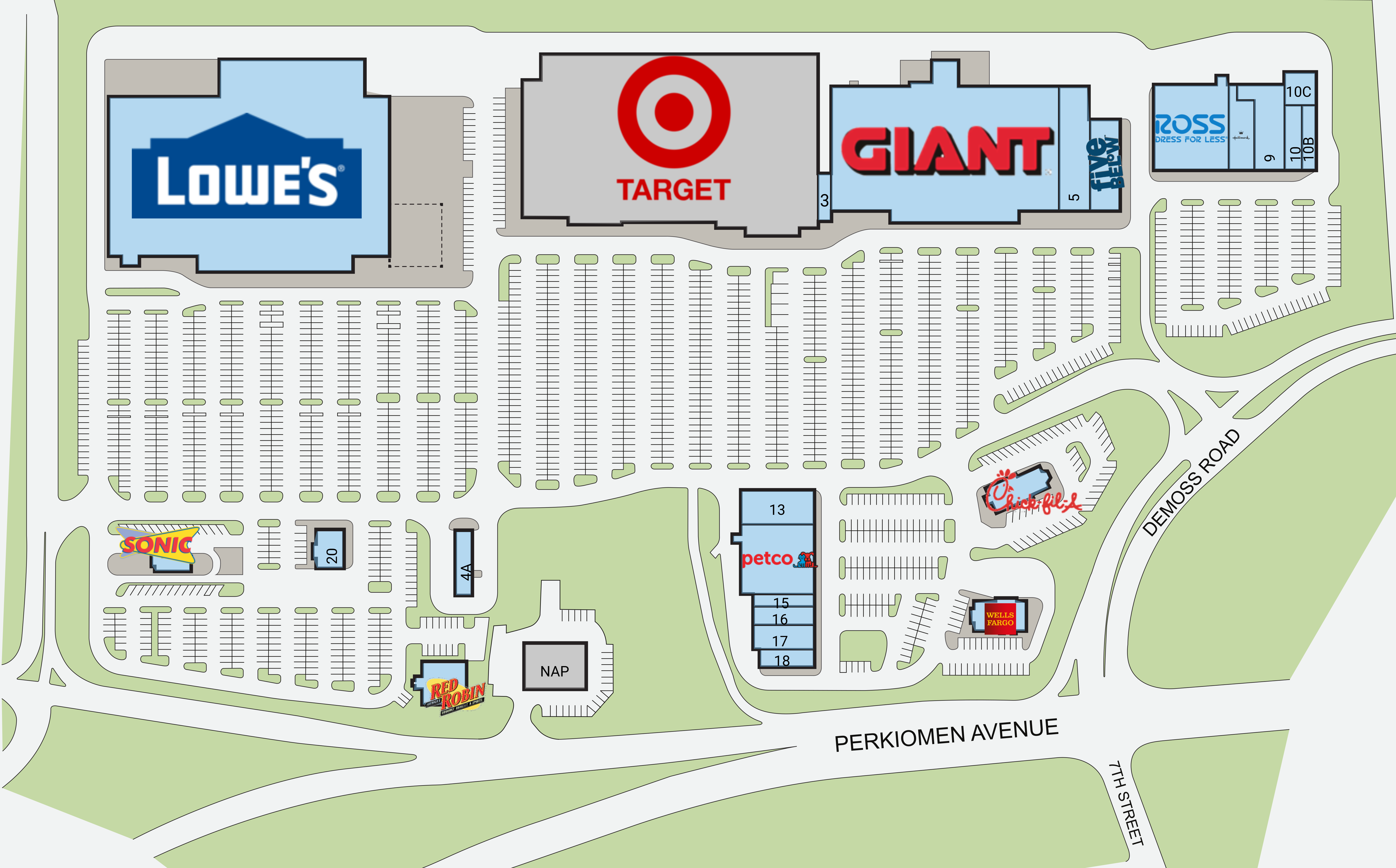 Reading Pa Exeter Commons Retail E For Lease Excel Trust Reading Pa Exeter Commons Retail