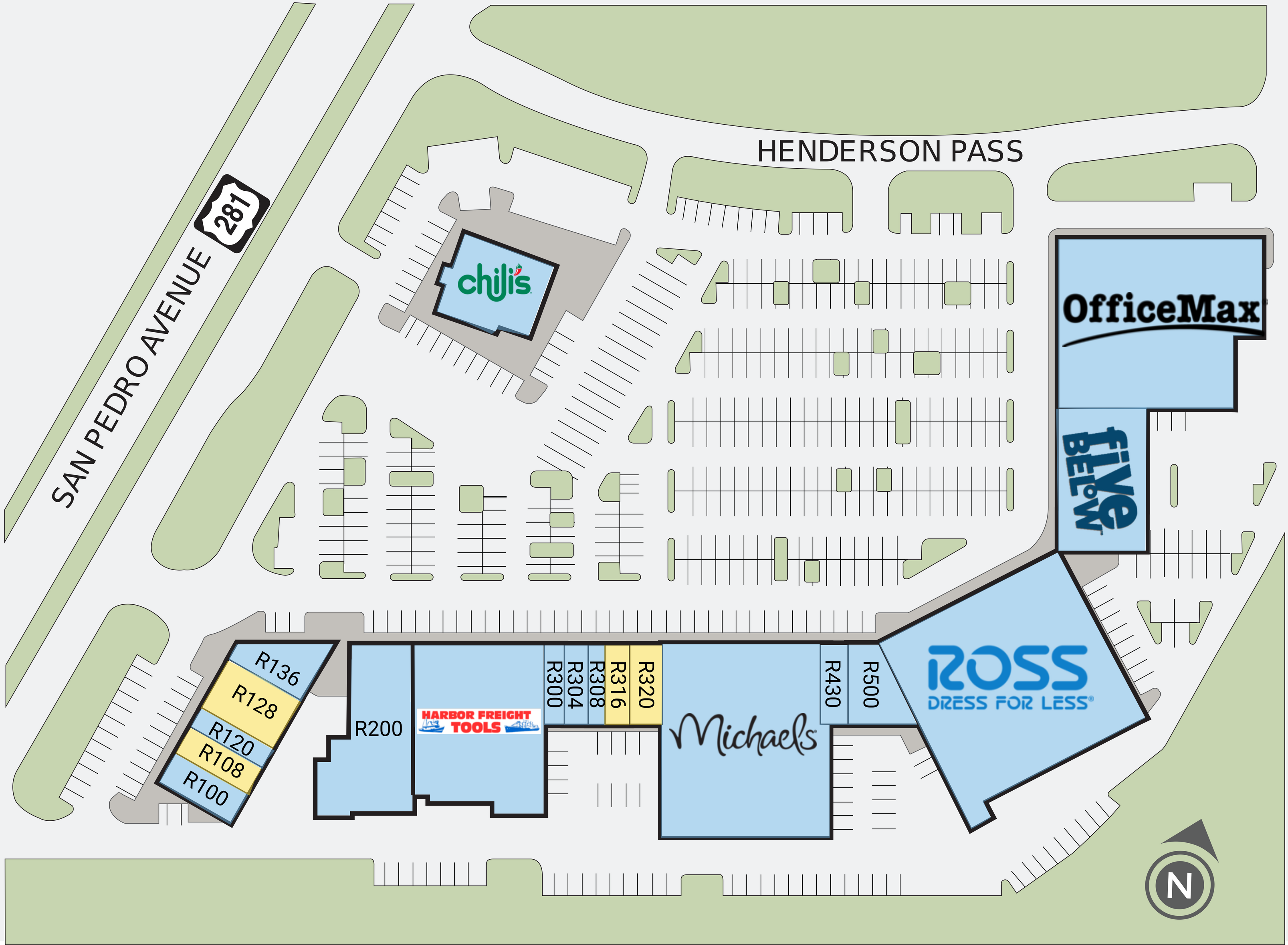 San Antonio TX ARBOR PARK Retail Space For Lease excel trust